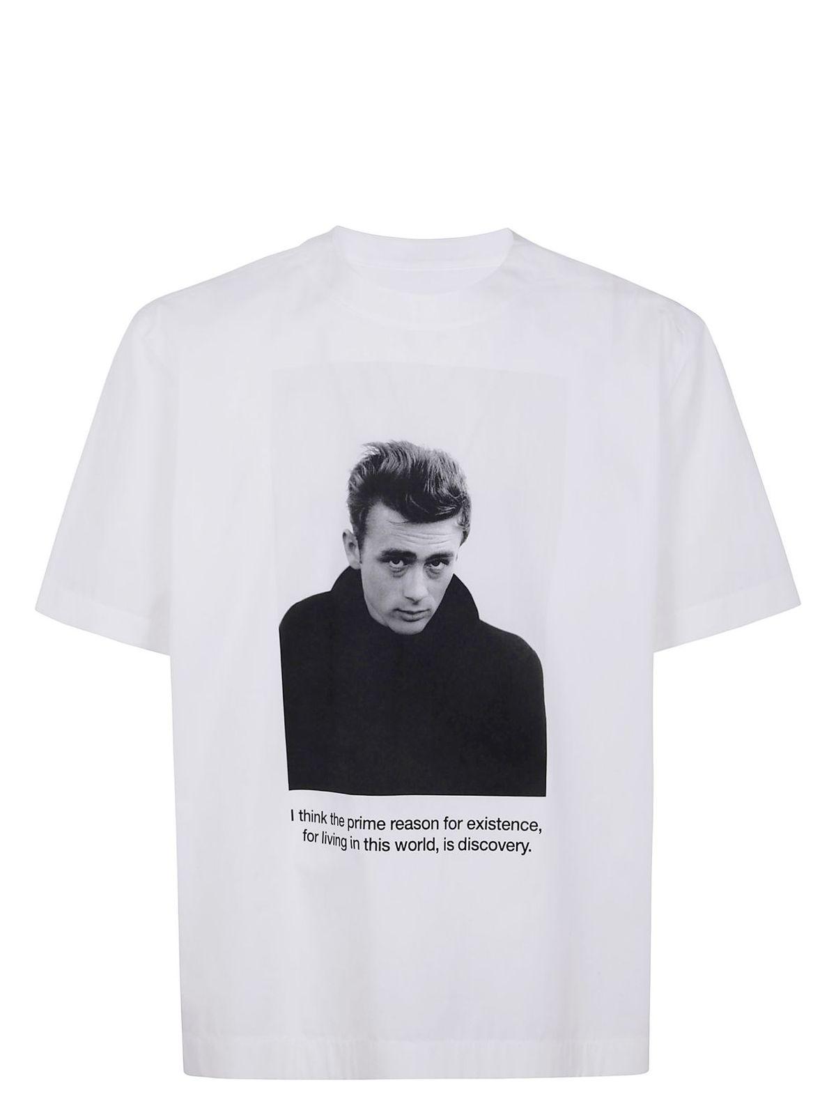 SACAI James Dean Cotton Popelin T-shirt Clothing In White Product Image