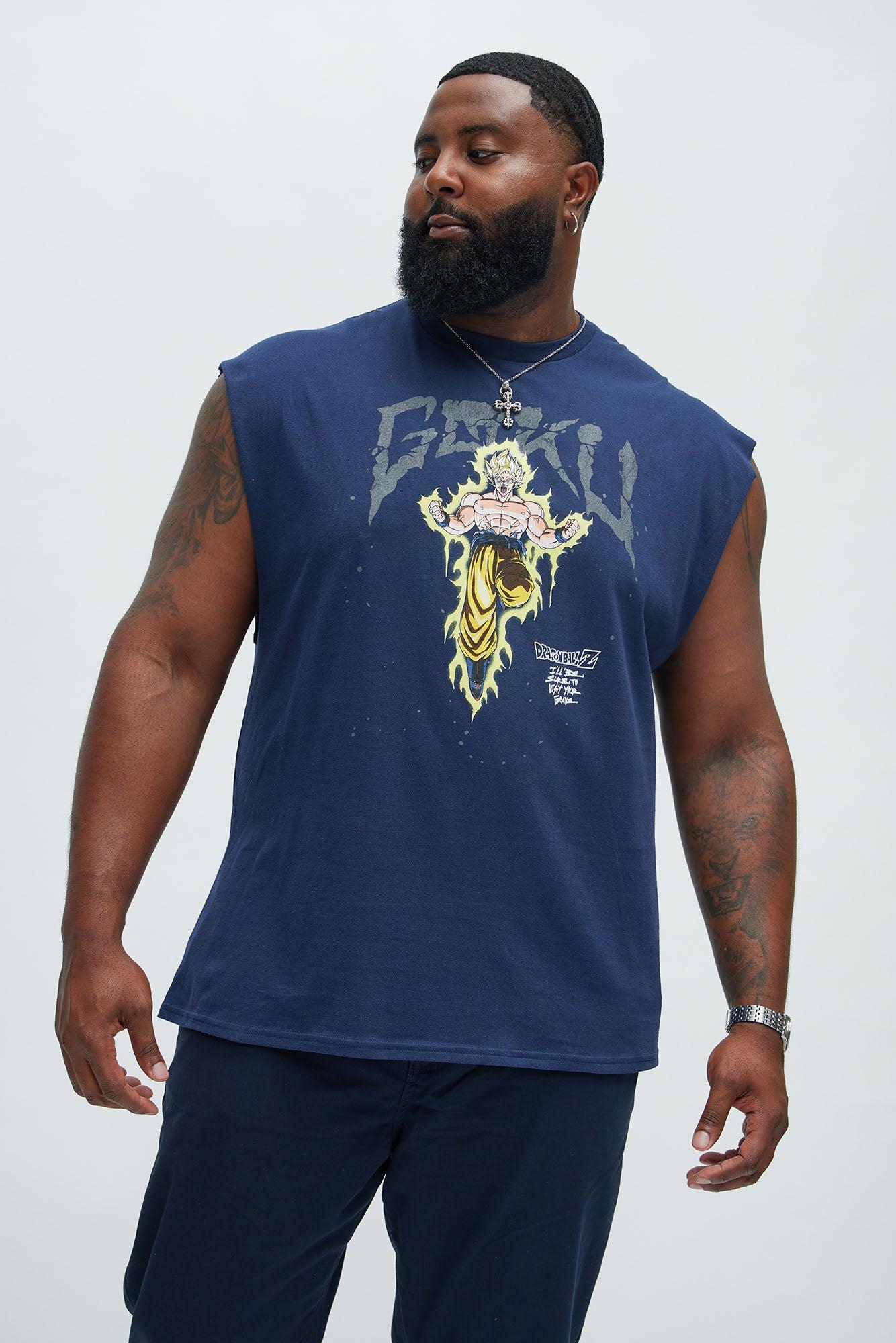 Dragon Ball Z Super Saiyan Goku Sleeveless Tee - Navy Product Image