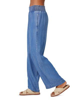 Smocked Waist Wide Leg Pants Product Image