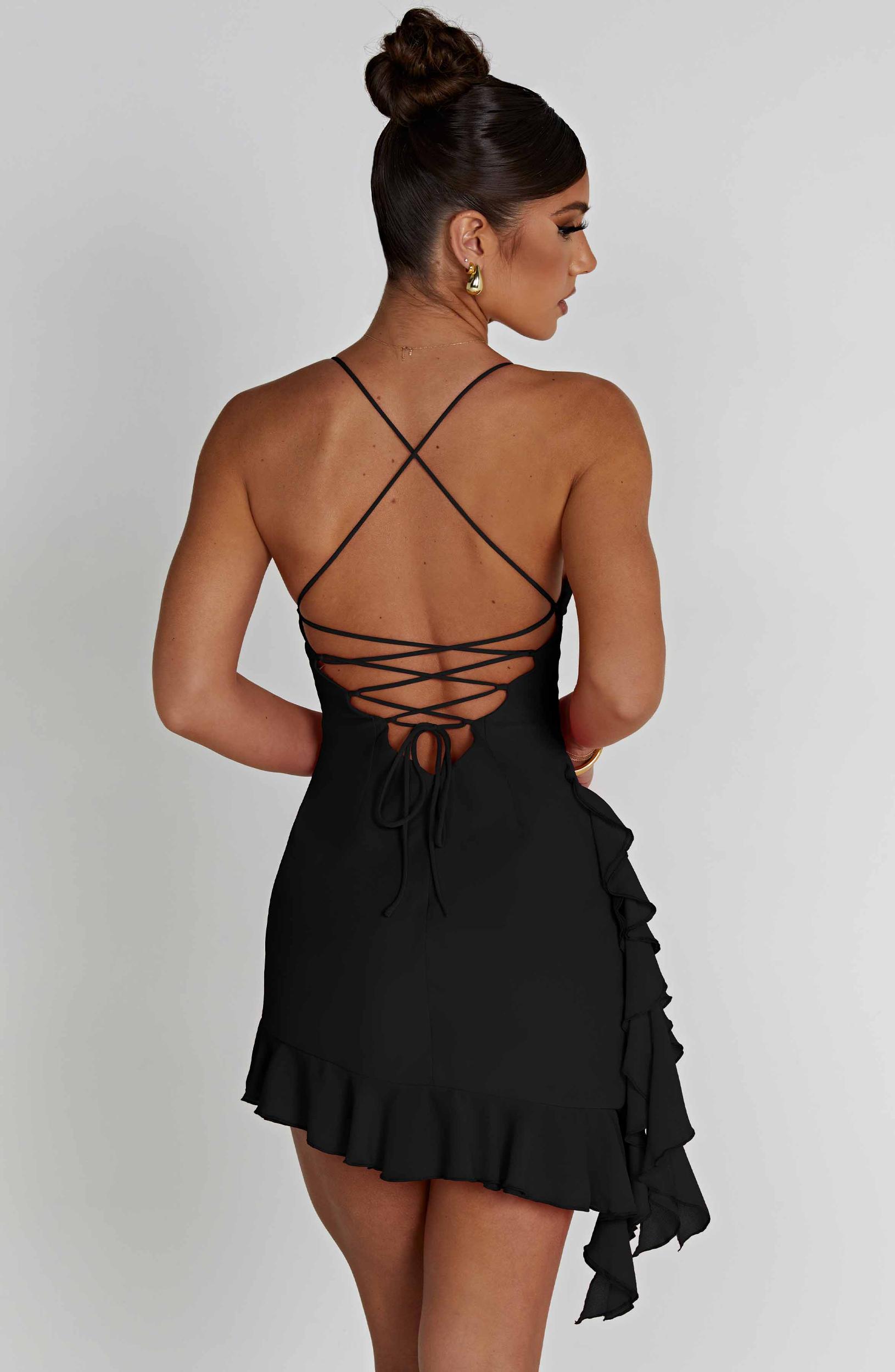 Larosa Mini Dress - Black Product Image