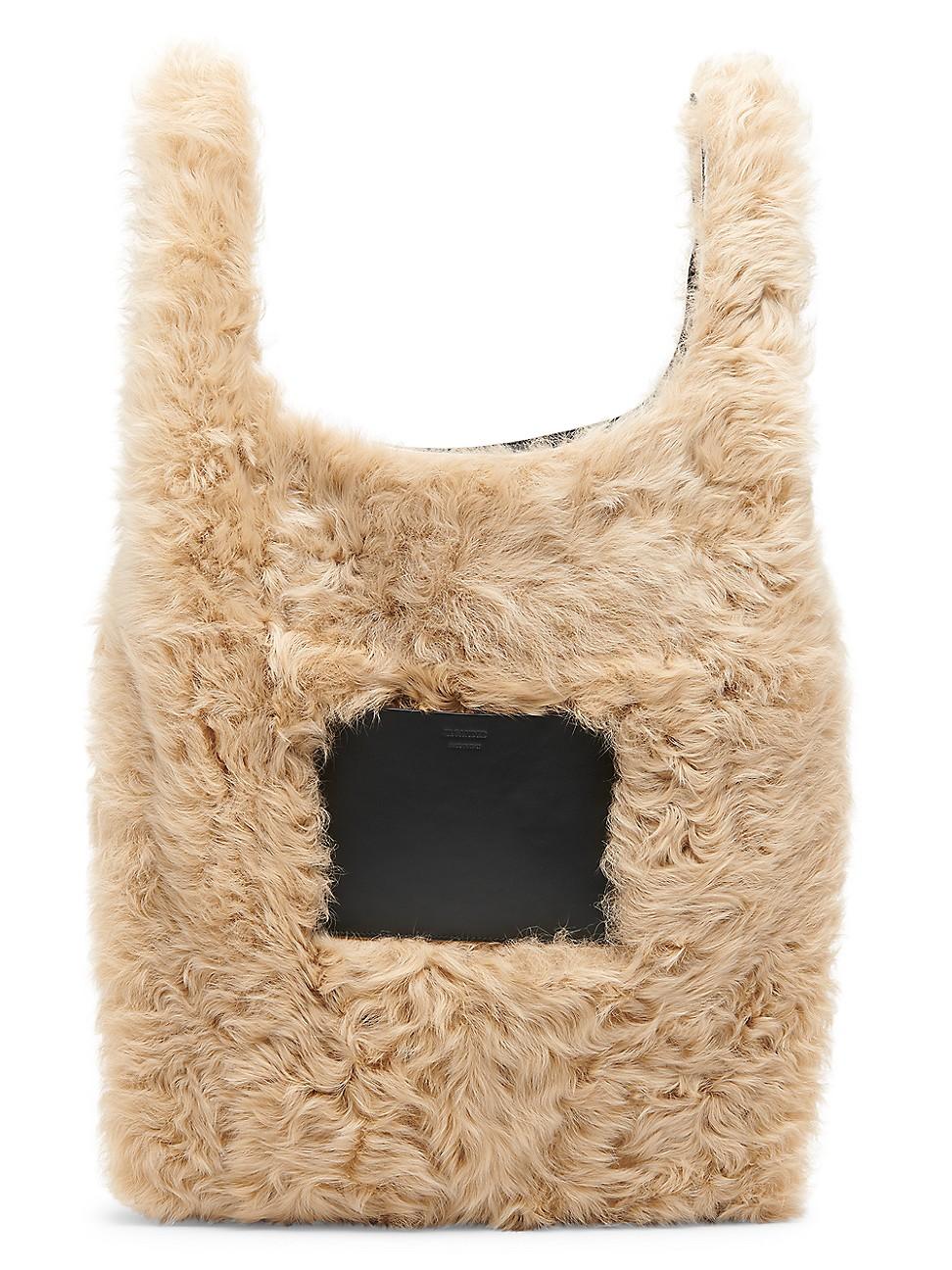 Mens Market Shearling Tote Product Image