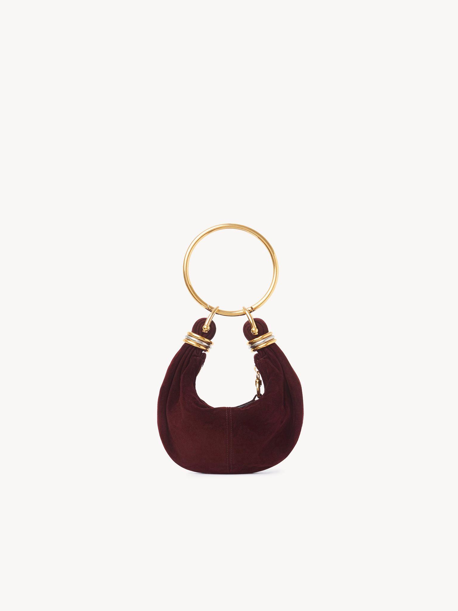 Mini Bracelet Hobo bag in suede leather Product Image