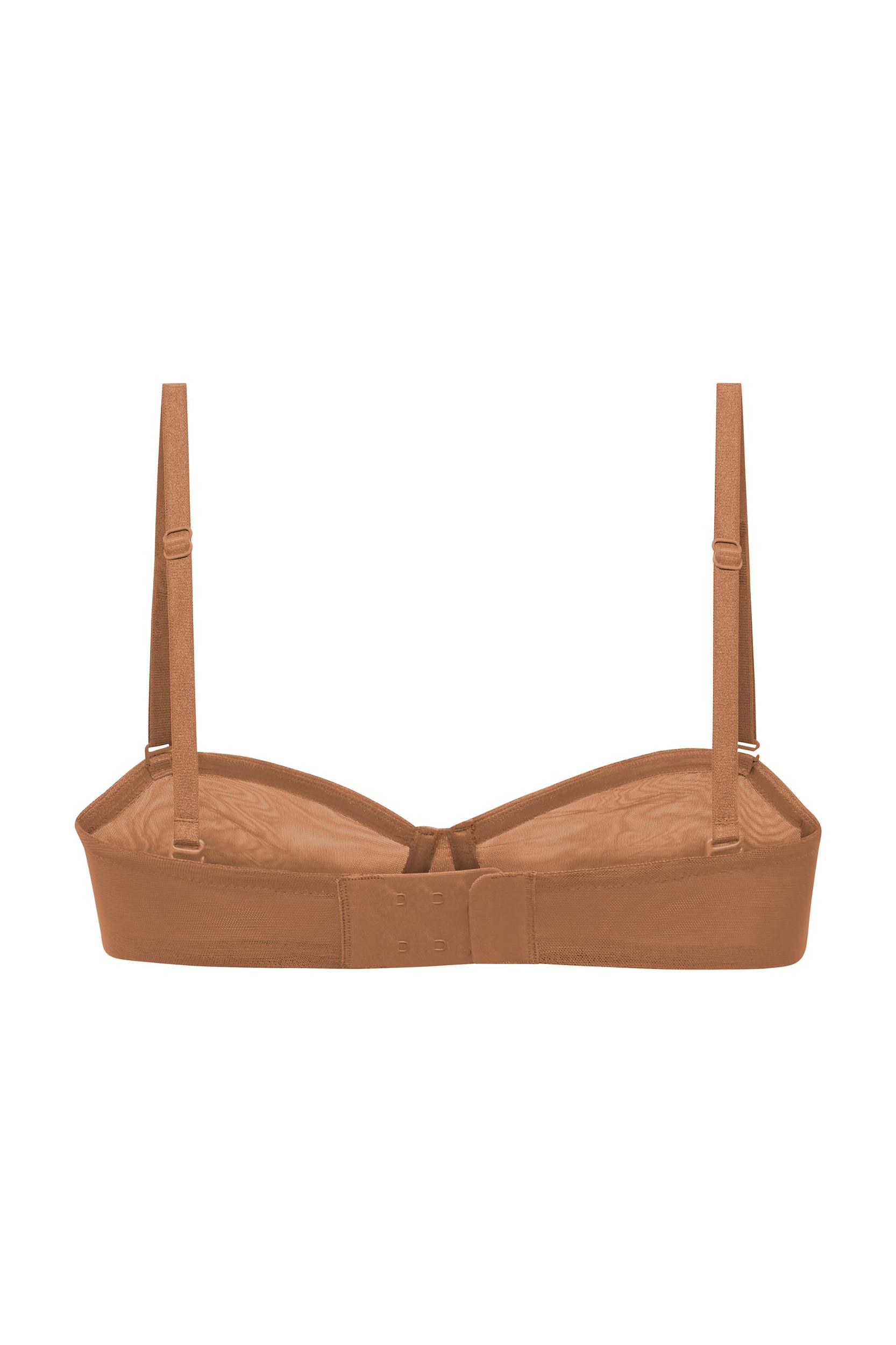 Soft Mesh Strapless Bra in Honey Female Product Image