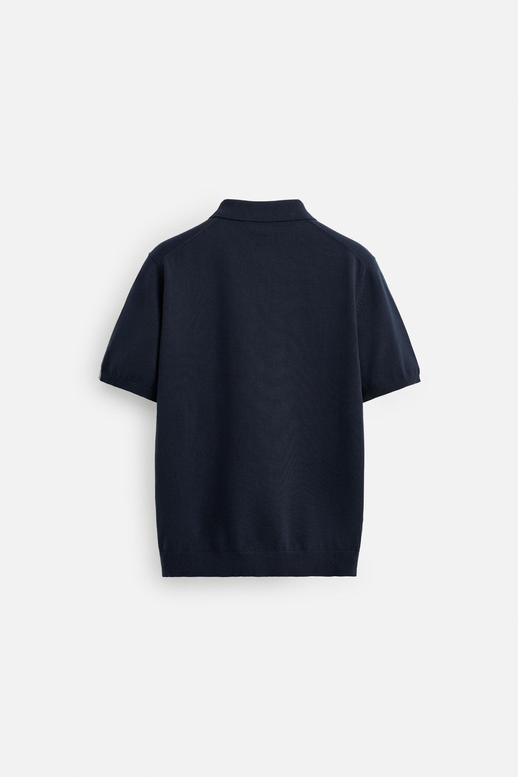 KNIT COTTON POLO SHIRT Product Image