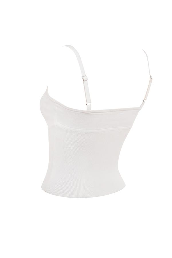 Summer  white dainty knit top - sale Product Image