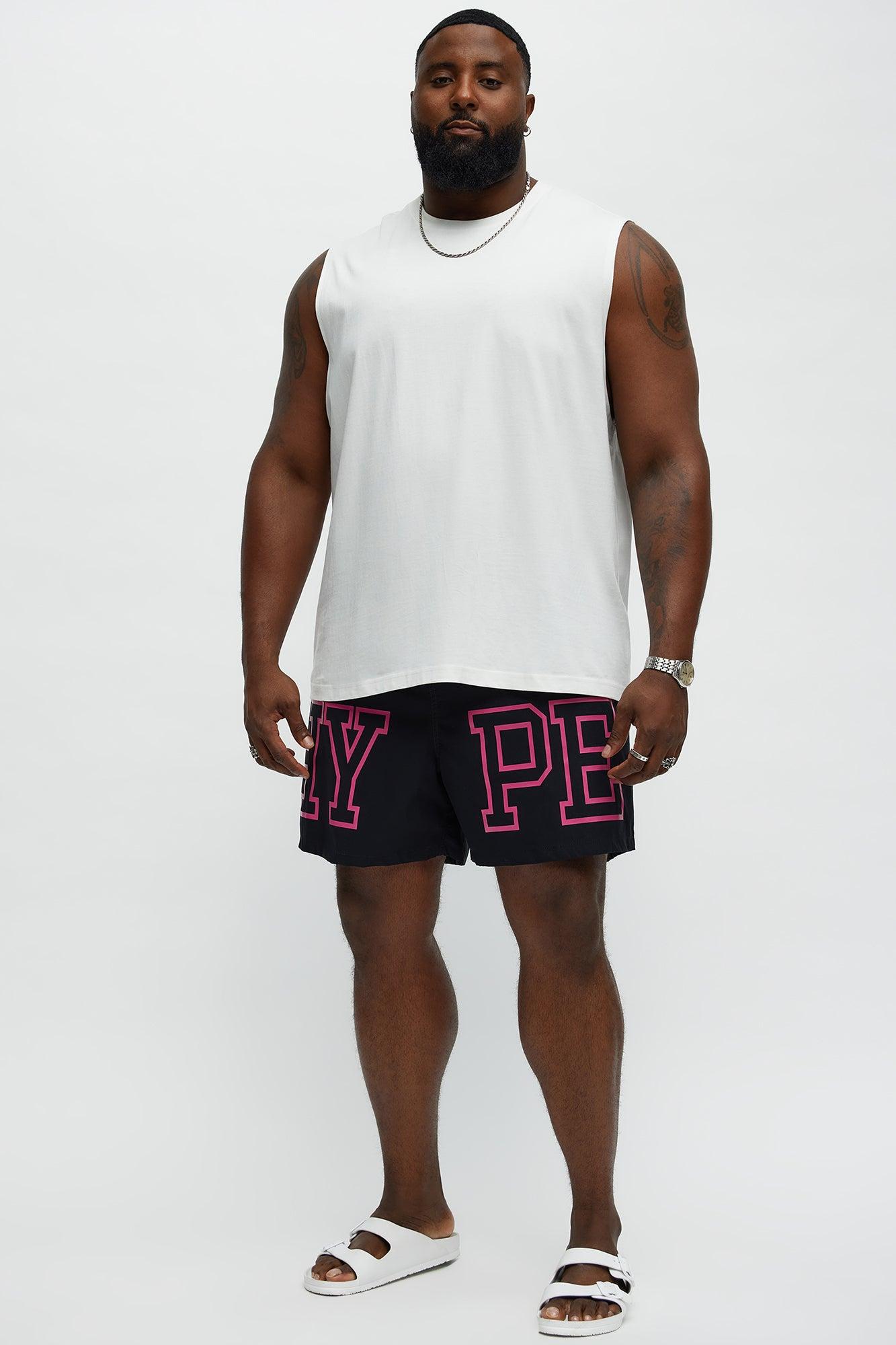 Hype Summer Swim Mid Trunk - Black/combo Product Image