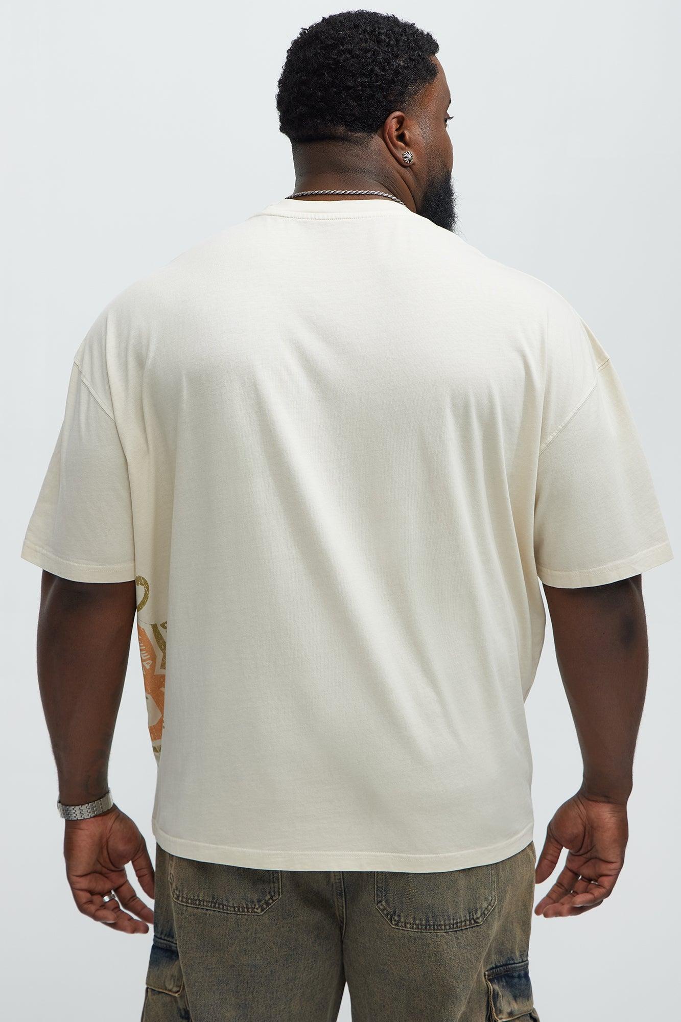 Keep It Savage Oversized Short Sleeve Tee - Cream Male Product Image