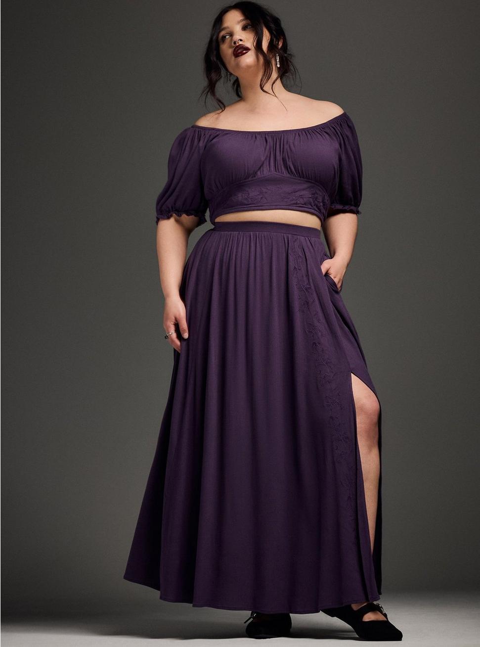 Nightfall Embroidered Crop Top Product Image