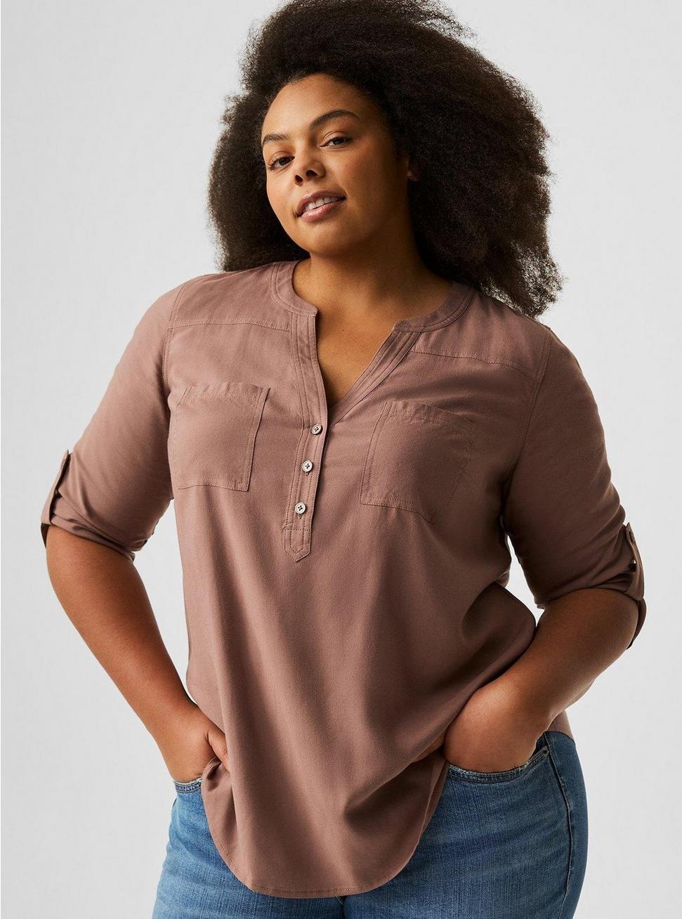 Harper 3/4 Sleeve Pullover Blouse Product Image