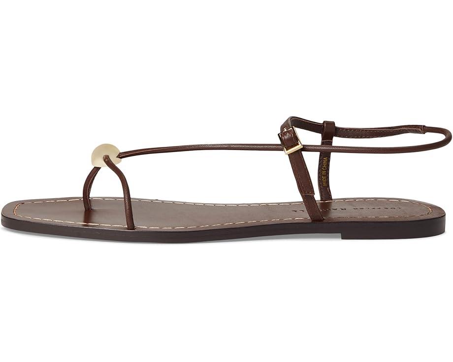 Hadley Leather Bow Flat Sandal Product Image