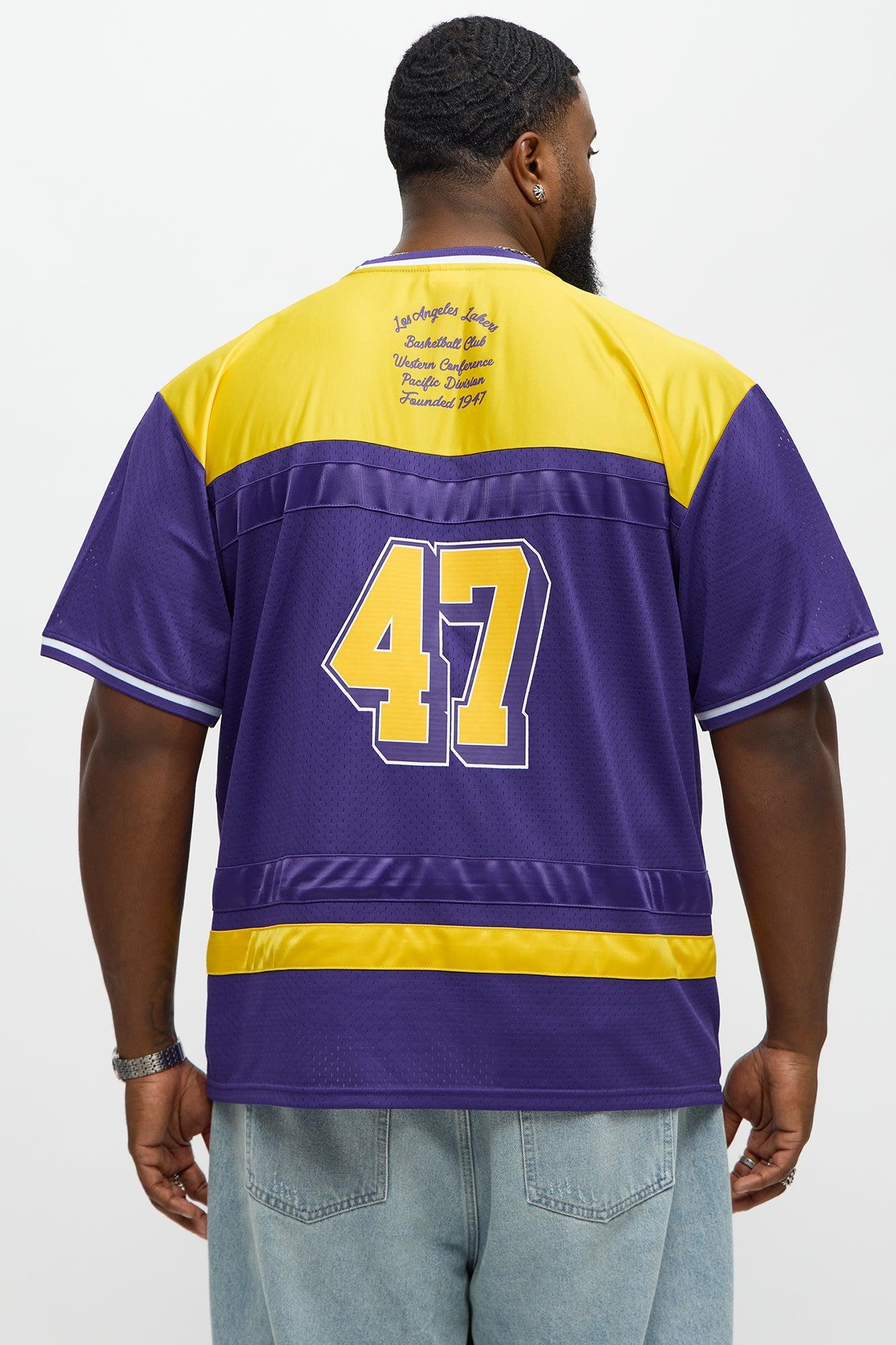 Lakers Regular Fit Basketball Tee - Purple Male Product Image