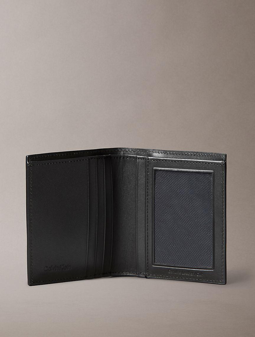 Leather Logo Plaque Slim Bifold Wallet Product Image
