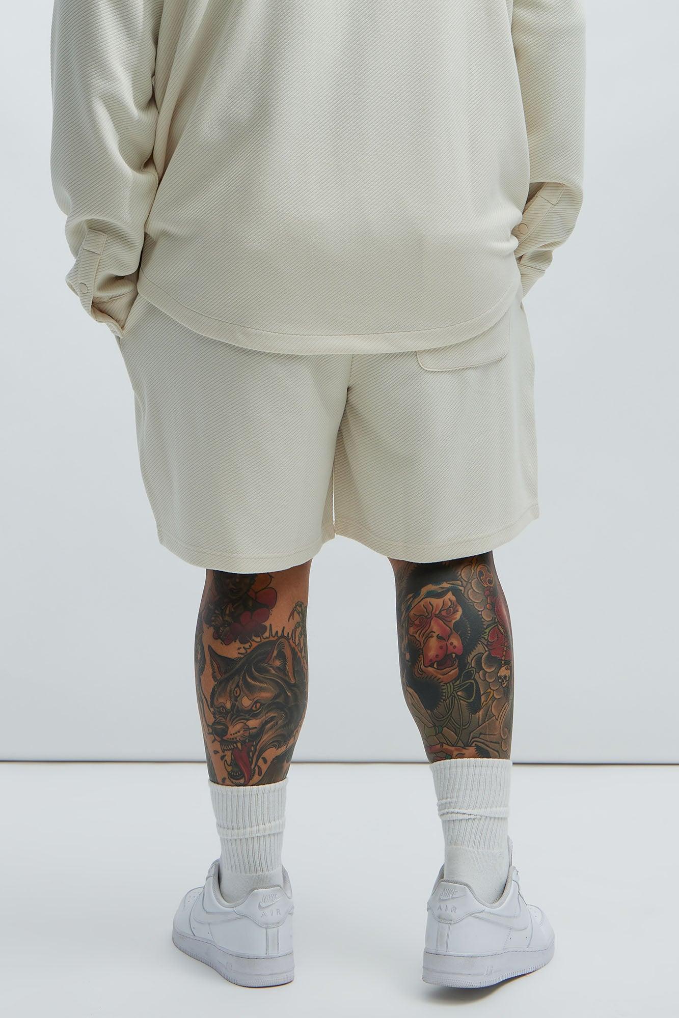 Kina Textured Shorts - Off White Product Image