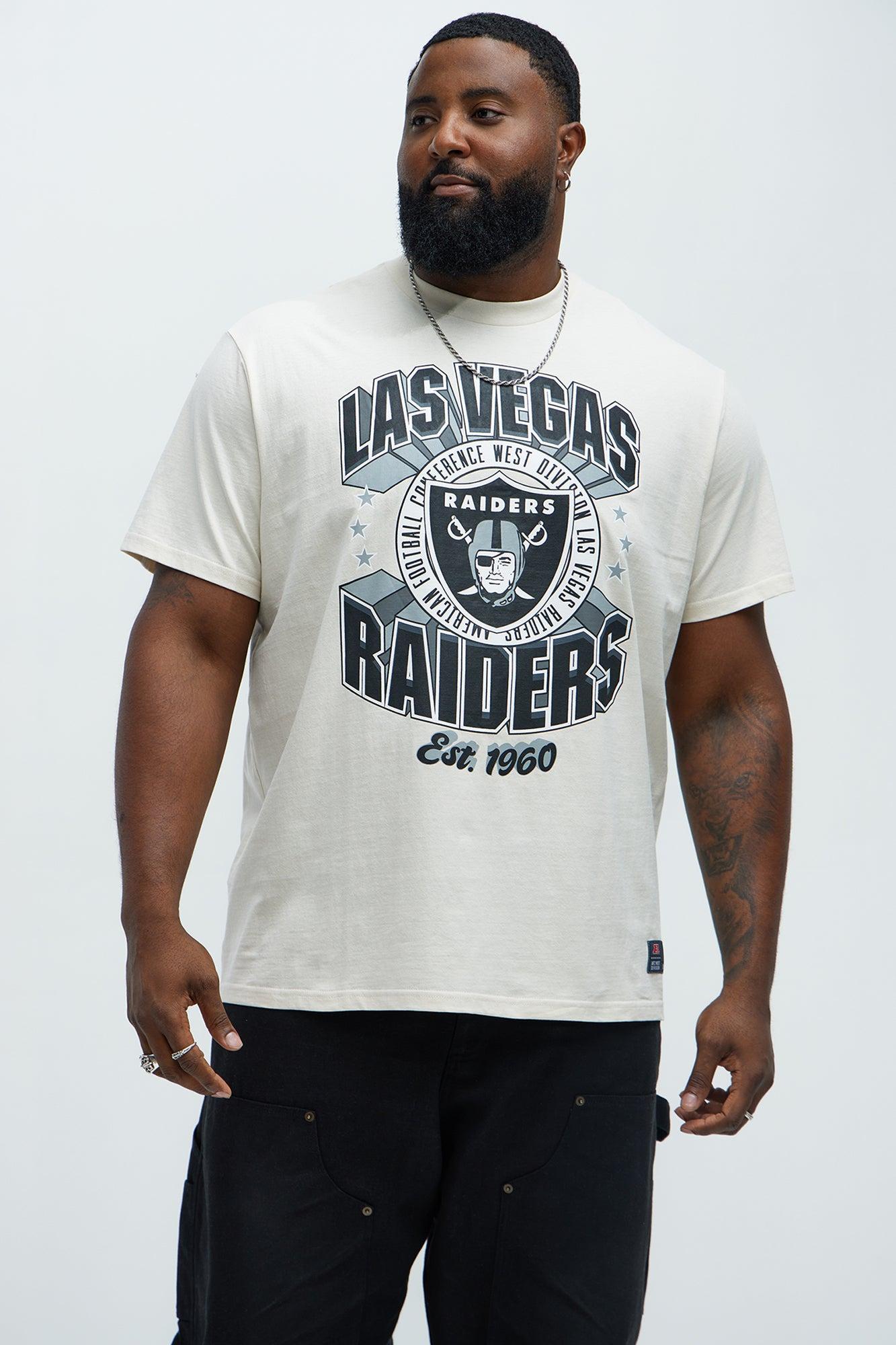 Raiders Upfront Short Sleeve Tee - White Product Image