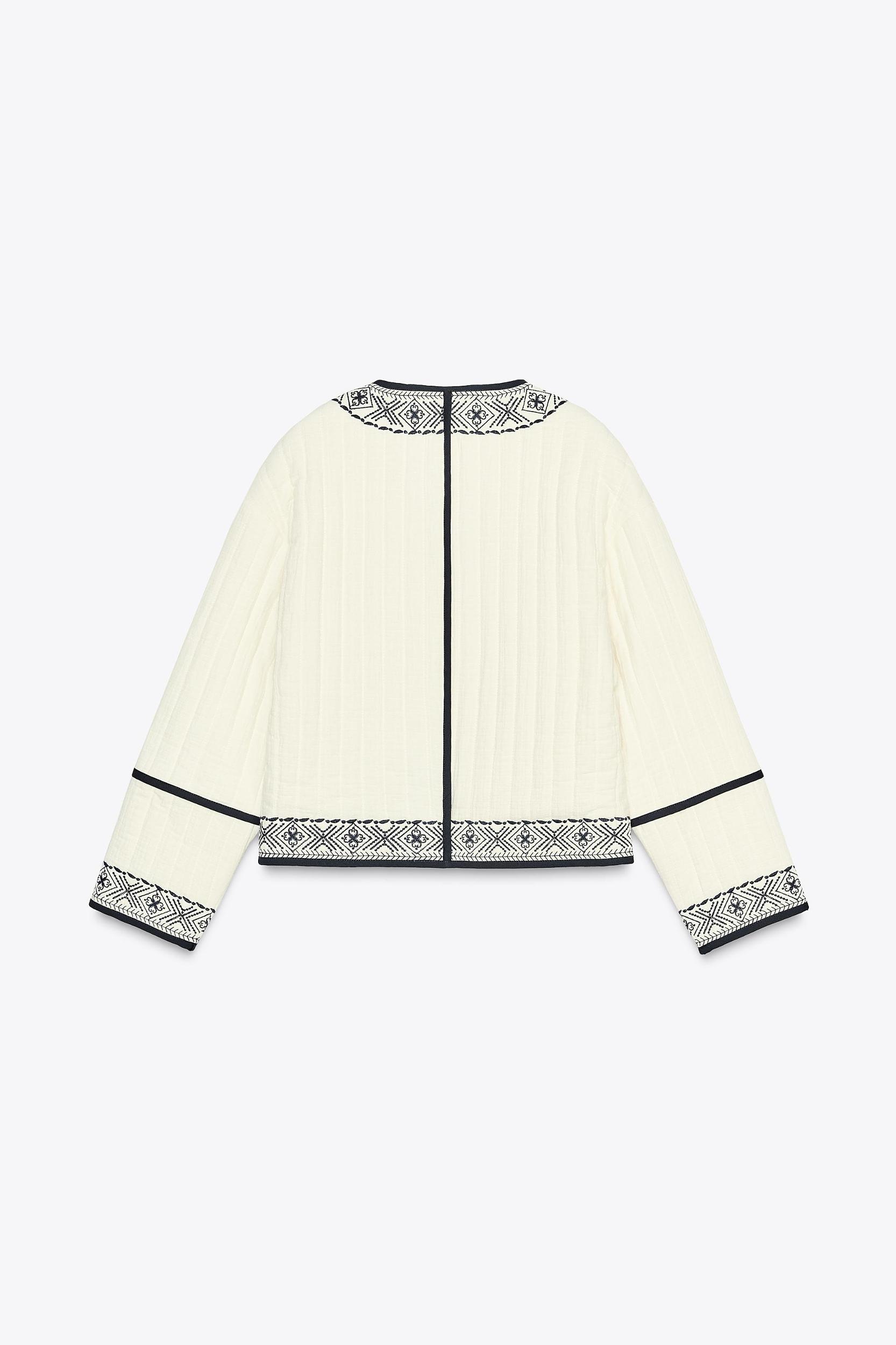 EMBROIDERED PADDED JACKET Product Image