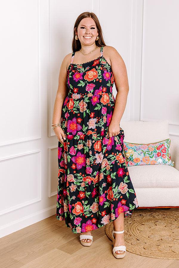 Fabulous Fiesta Floral Maxi Dress Curves Product Image