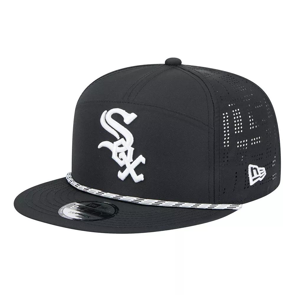 Men's New Era  Black Chicago White Sox Laser Cut 9FIFTY Snapback Hat Product Image