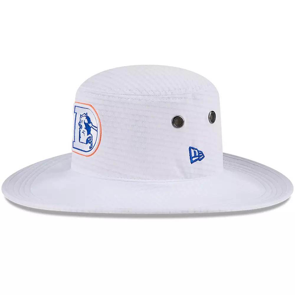 Men's New Era White Denver Broncos 2024 NFL Training Camp Panama Bucket Hat Product Image