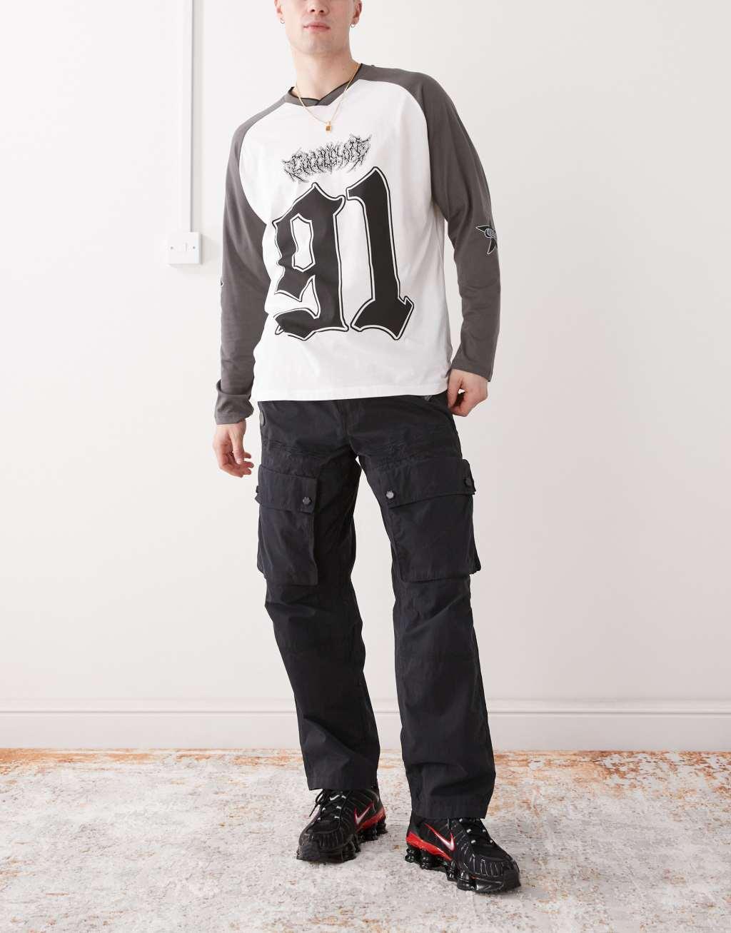 AAPE By A Bathing Ape cargo pants in black Product Image