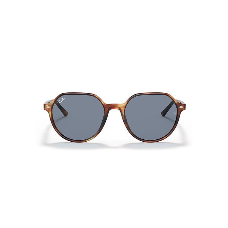 Ray-Ban New Round Sunglasses Frame Blue Lenses Product Image