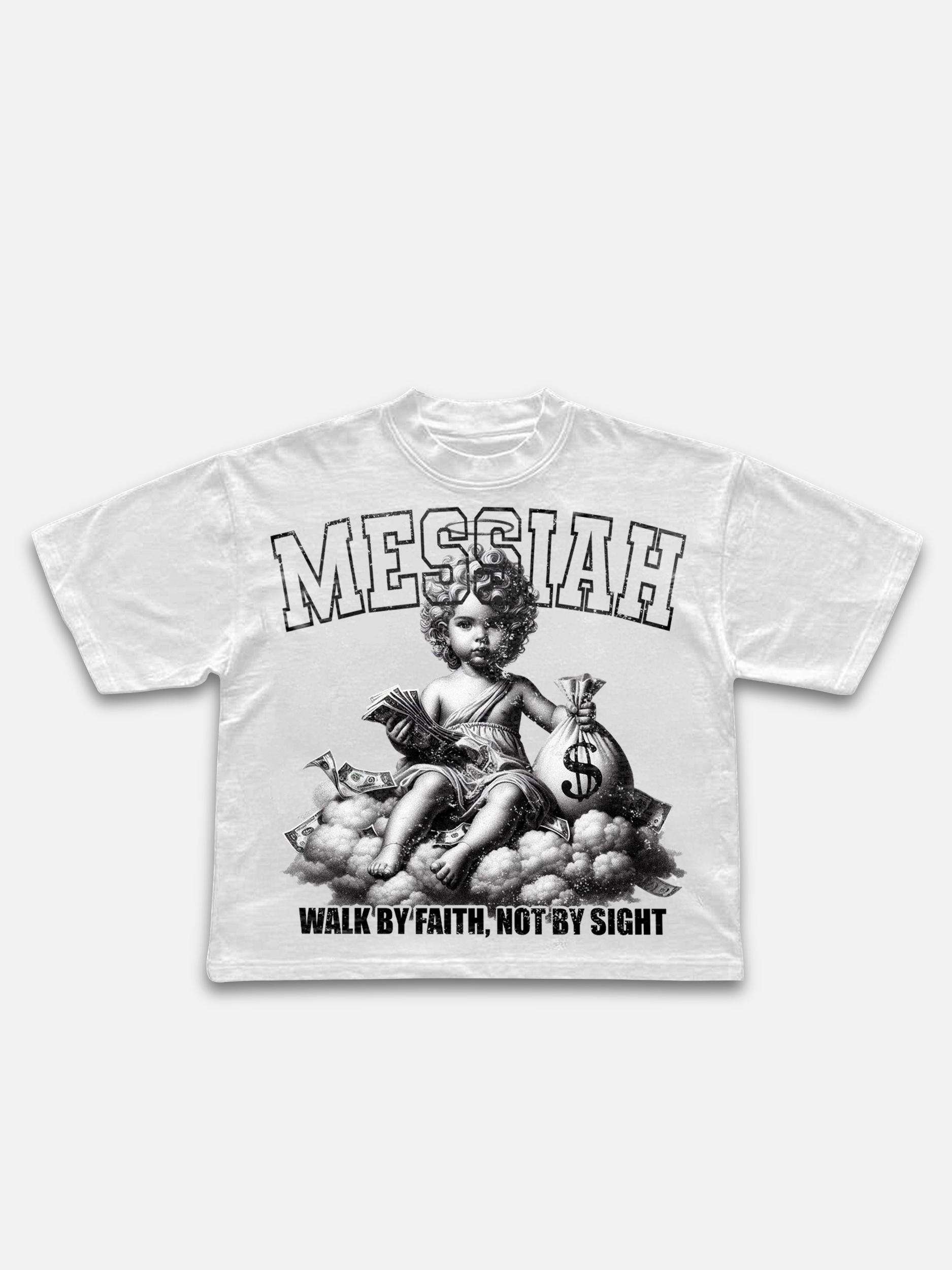 Sopula Messiah Vintage Money Angel Graphic Cropped T-shirt Product Image