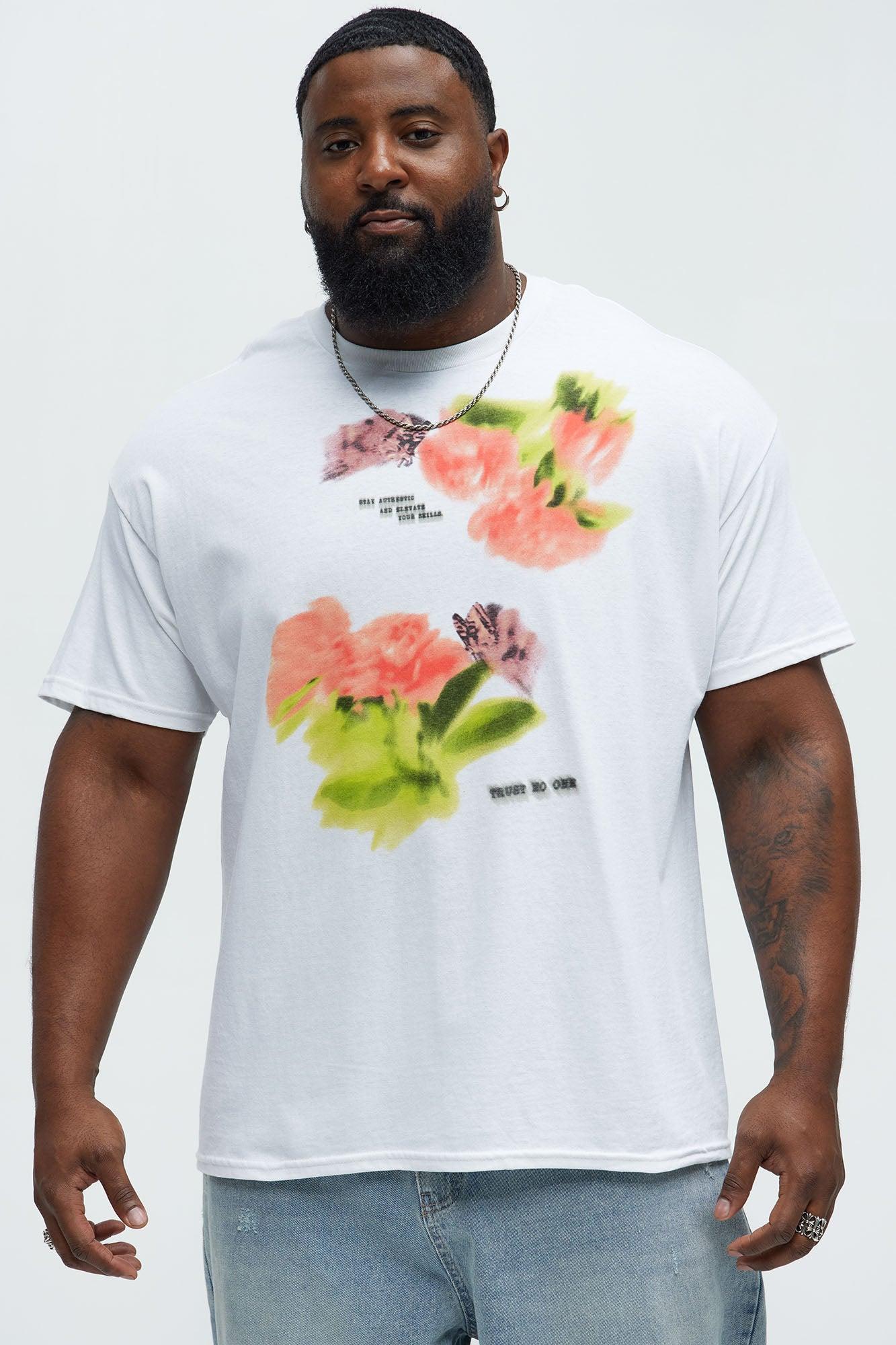 Butterfly Petal Short Sleeve Tee - White Product Image
