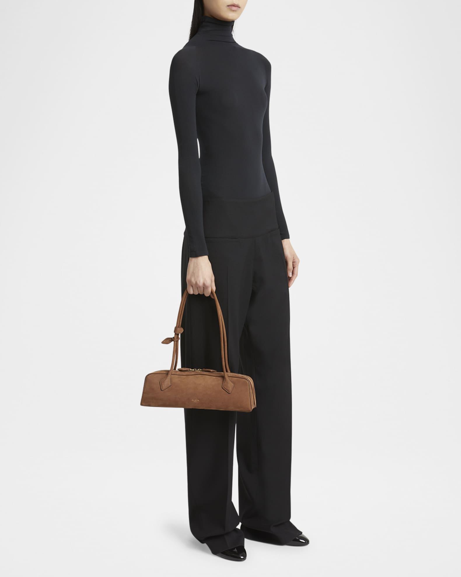 Le Teckel Medium Suede Shoulder Bag Product Image