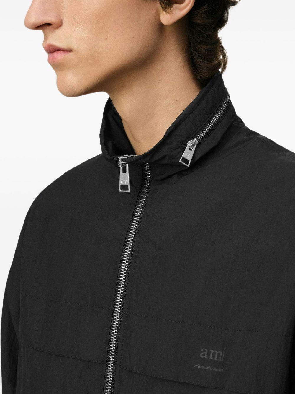 logo-print zip-up windbreaker Product Image