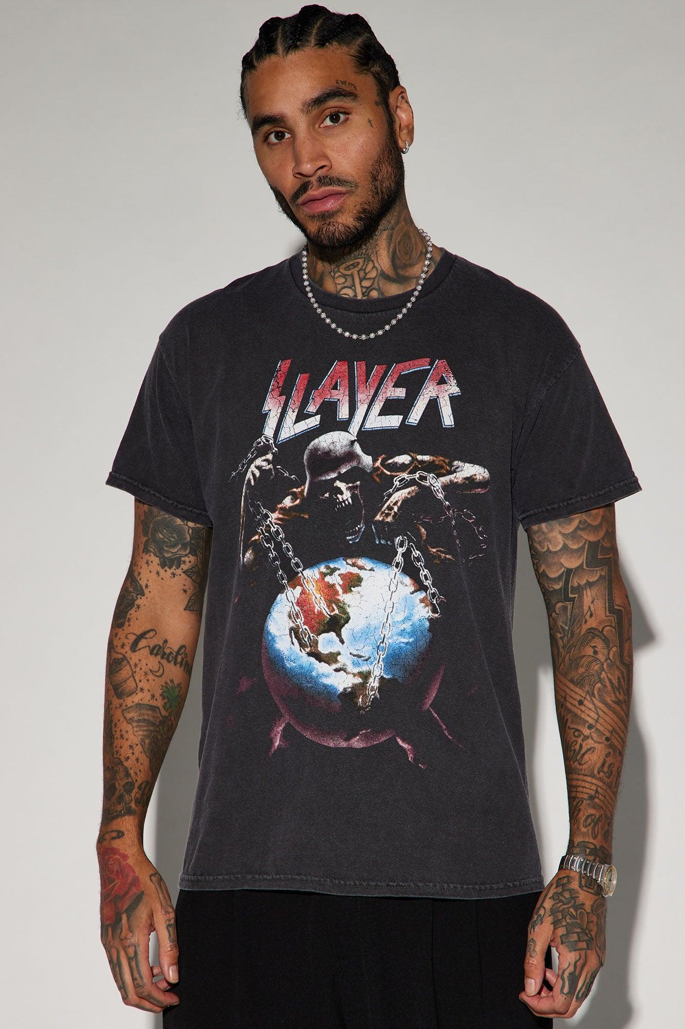 Slayer North America InTourvention Oversized Short Sleeve Tee - Black Product Image