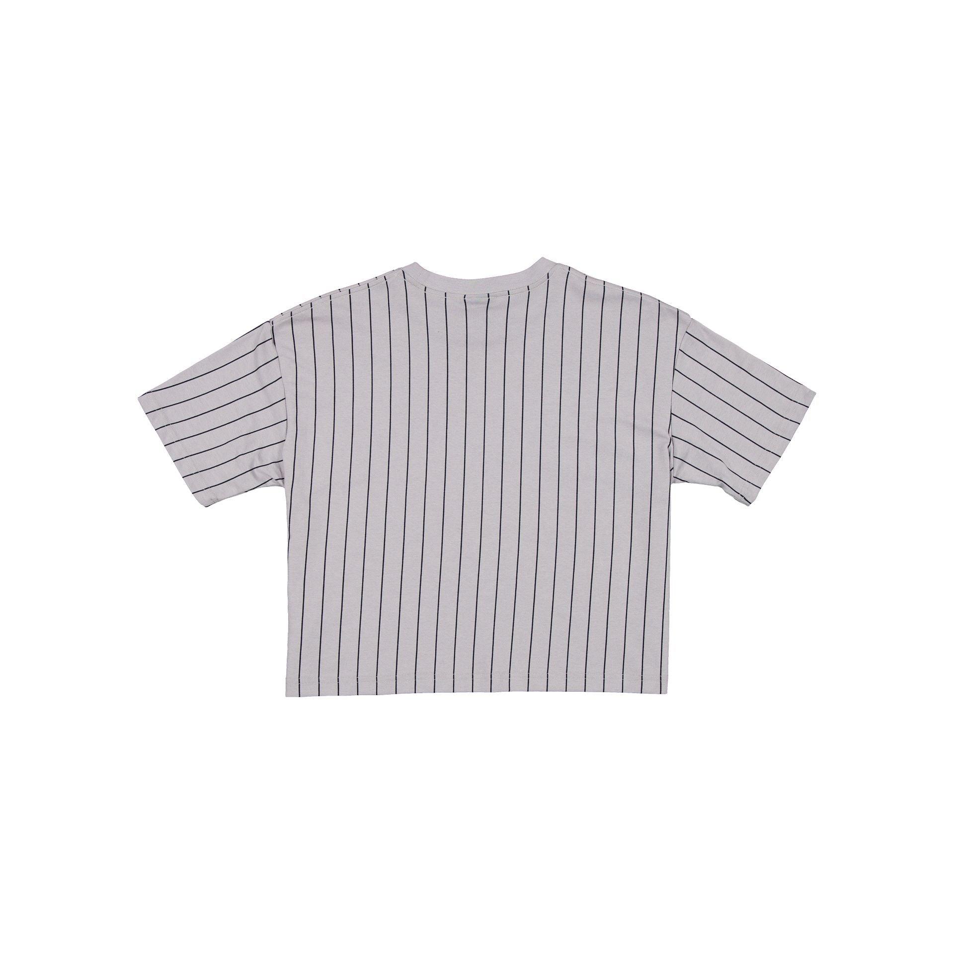 New York Yankees Throwback Pinstripe Women's T-Shirt Female Product Image