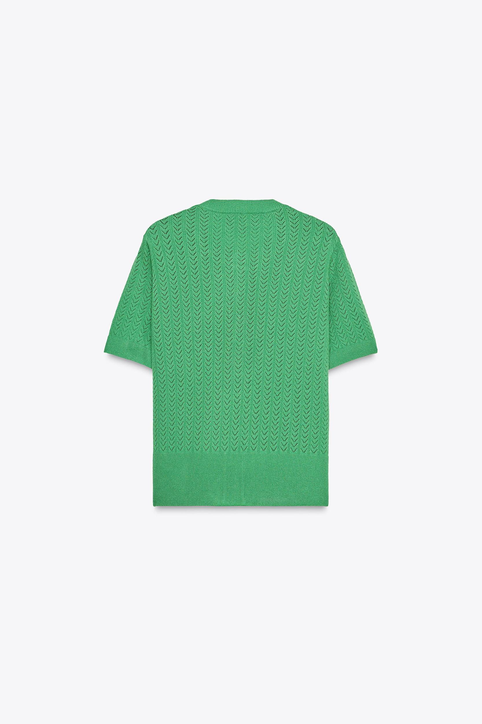 POINTELLE KNIT TOP Product Image