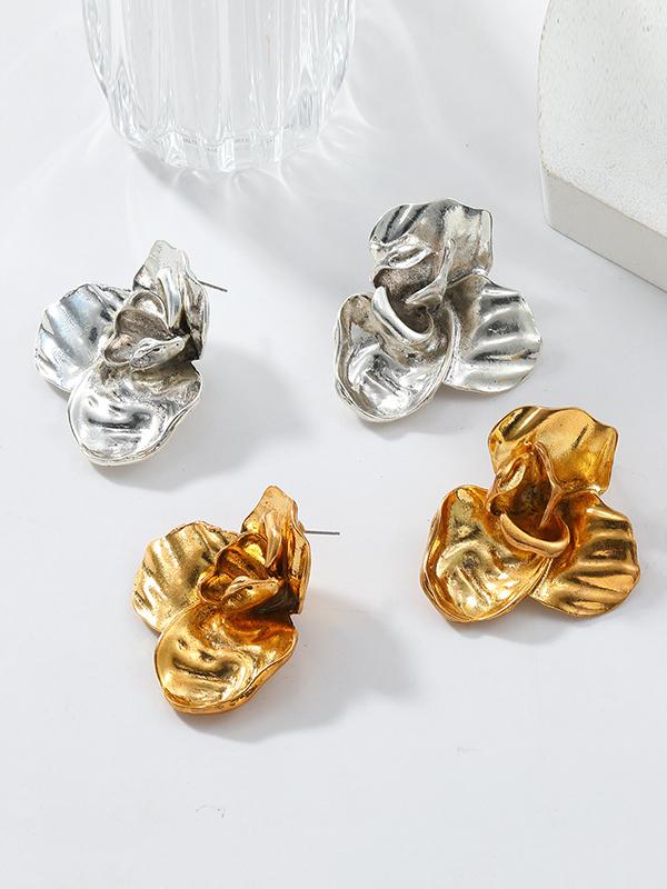Flower Shape Drop Earrings Product Image