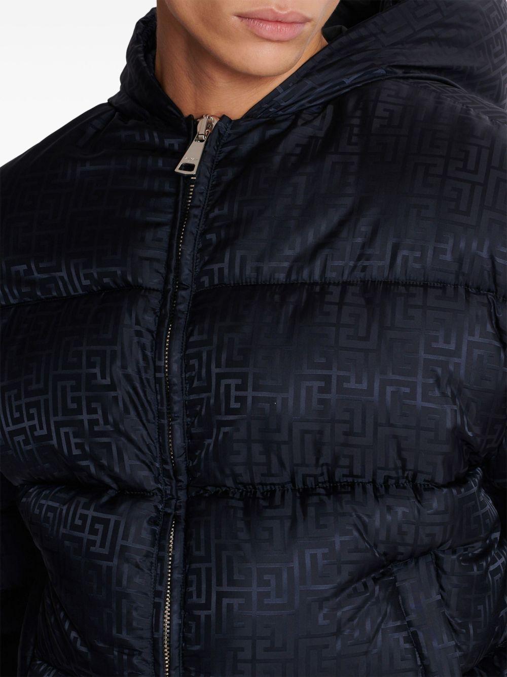 PB-monogram pattern puffer jacket Product Image