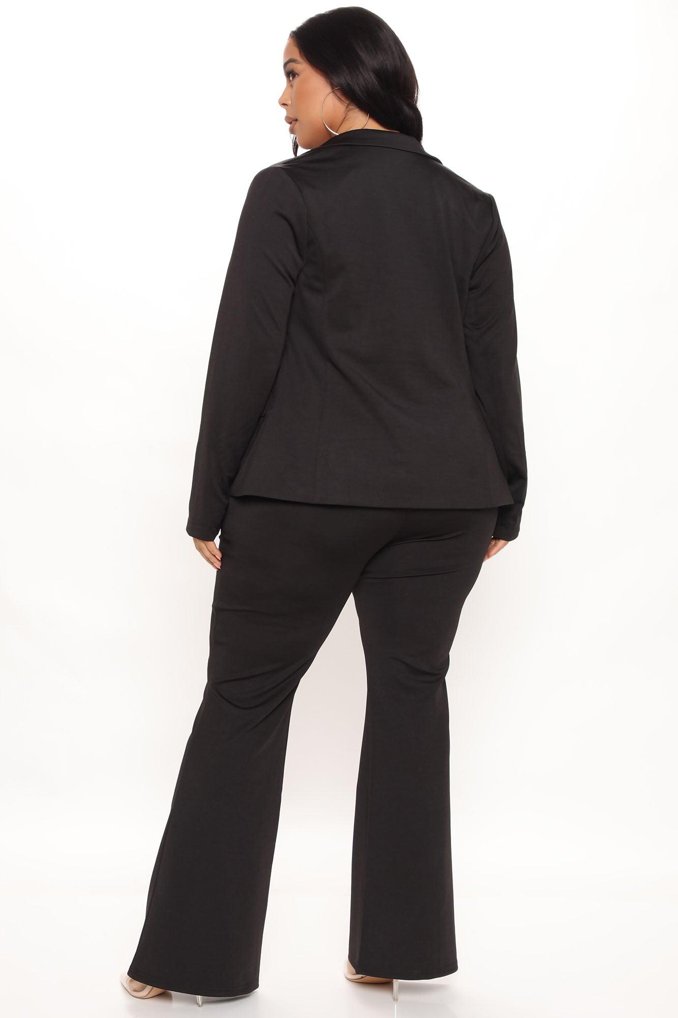 Business Per Usual Blazer Pant Set - Black Product Image