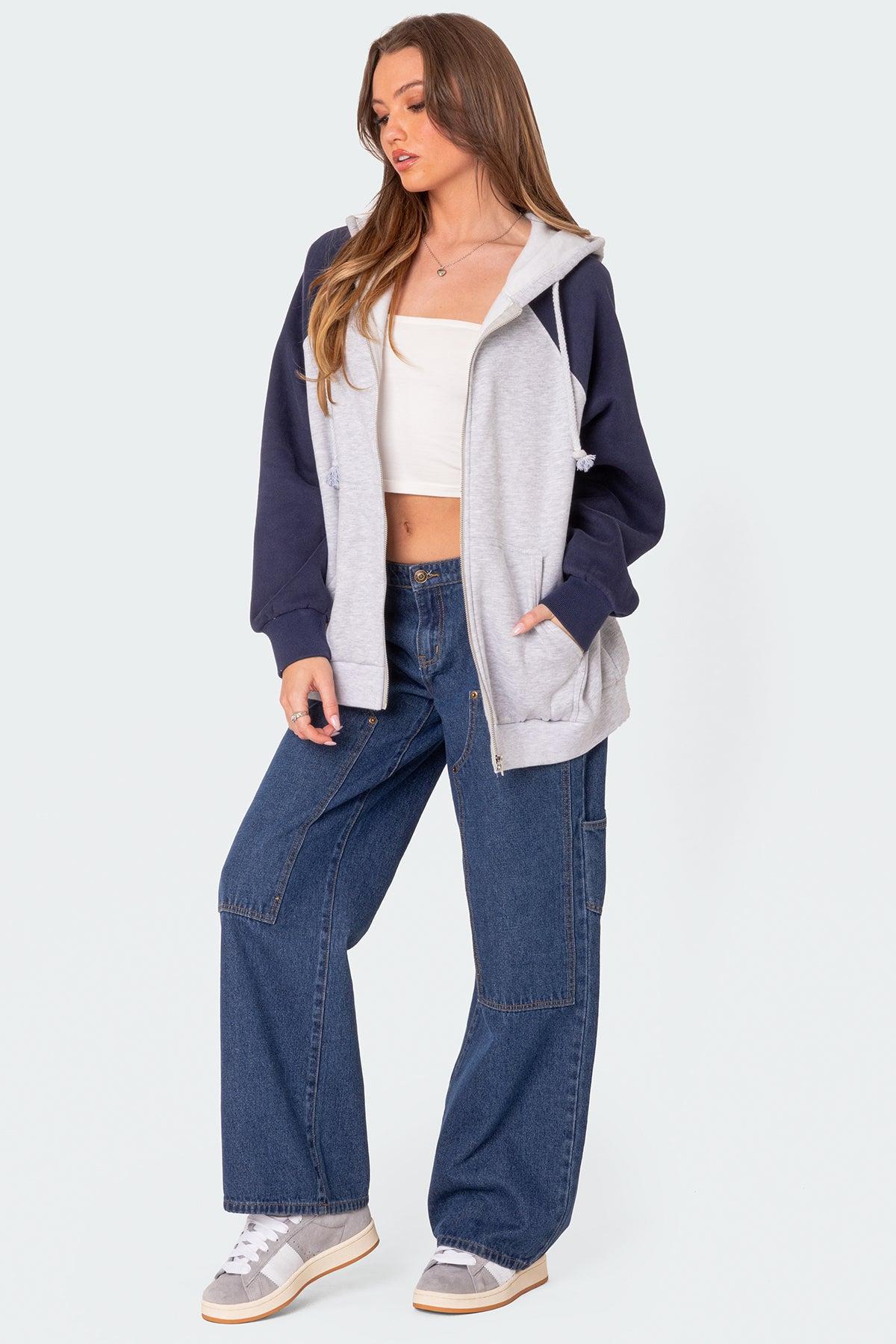 Ayla Low Rise Baggy Carpenter Jeans Product Image