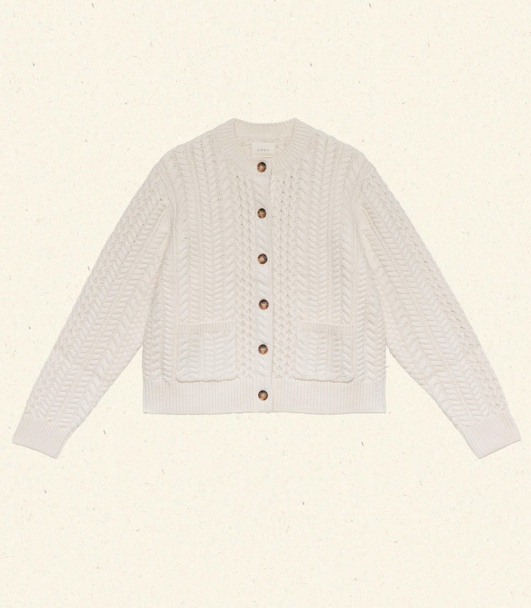 MARILENE CARDIGAN -- IVORY Product Image