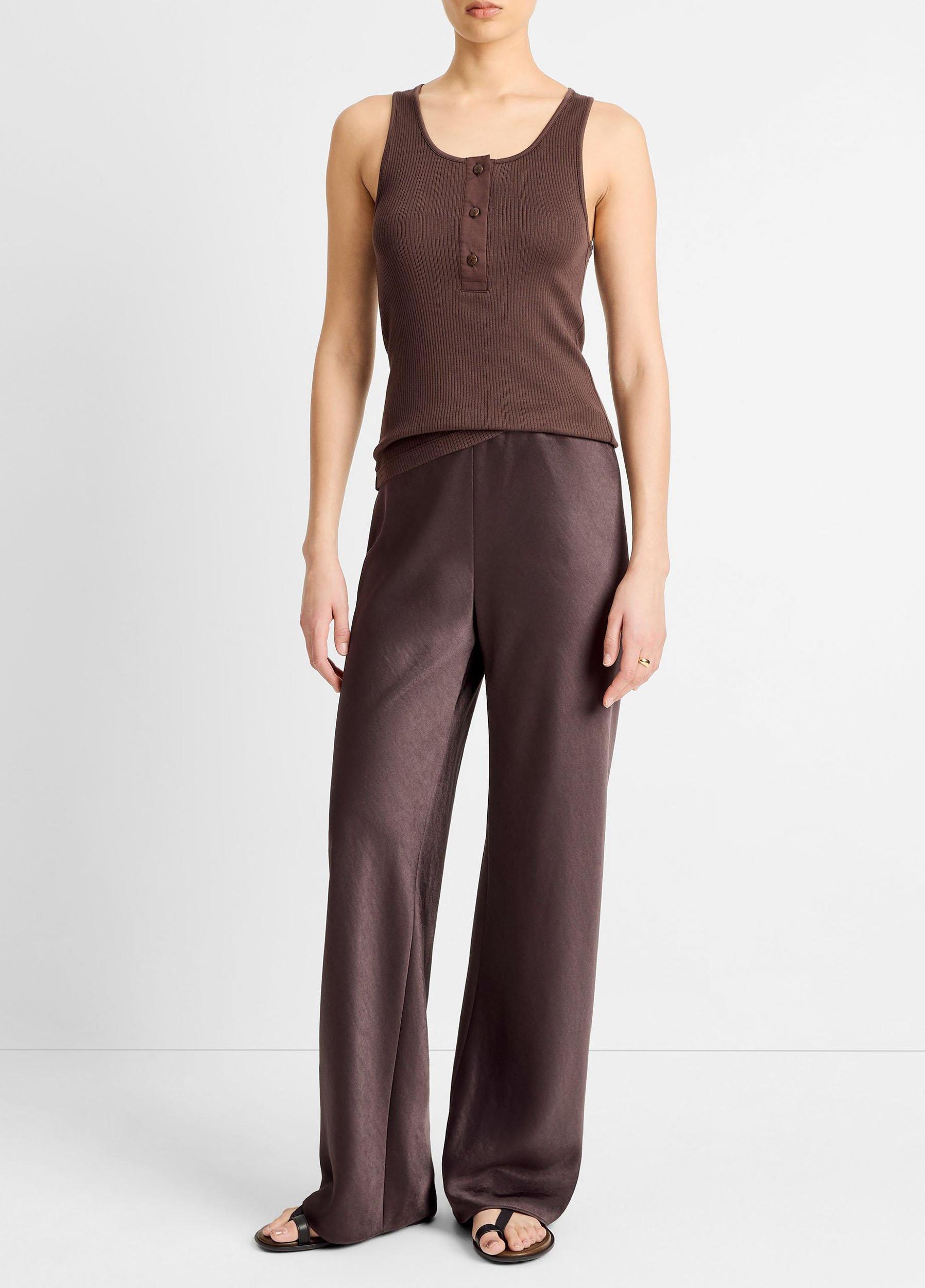 Pima Cotton Henley Tank Product Image