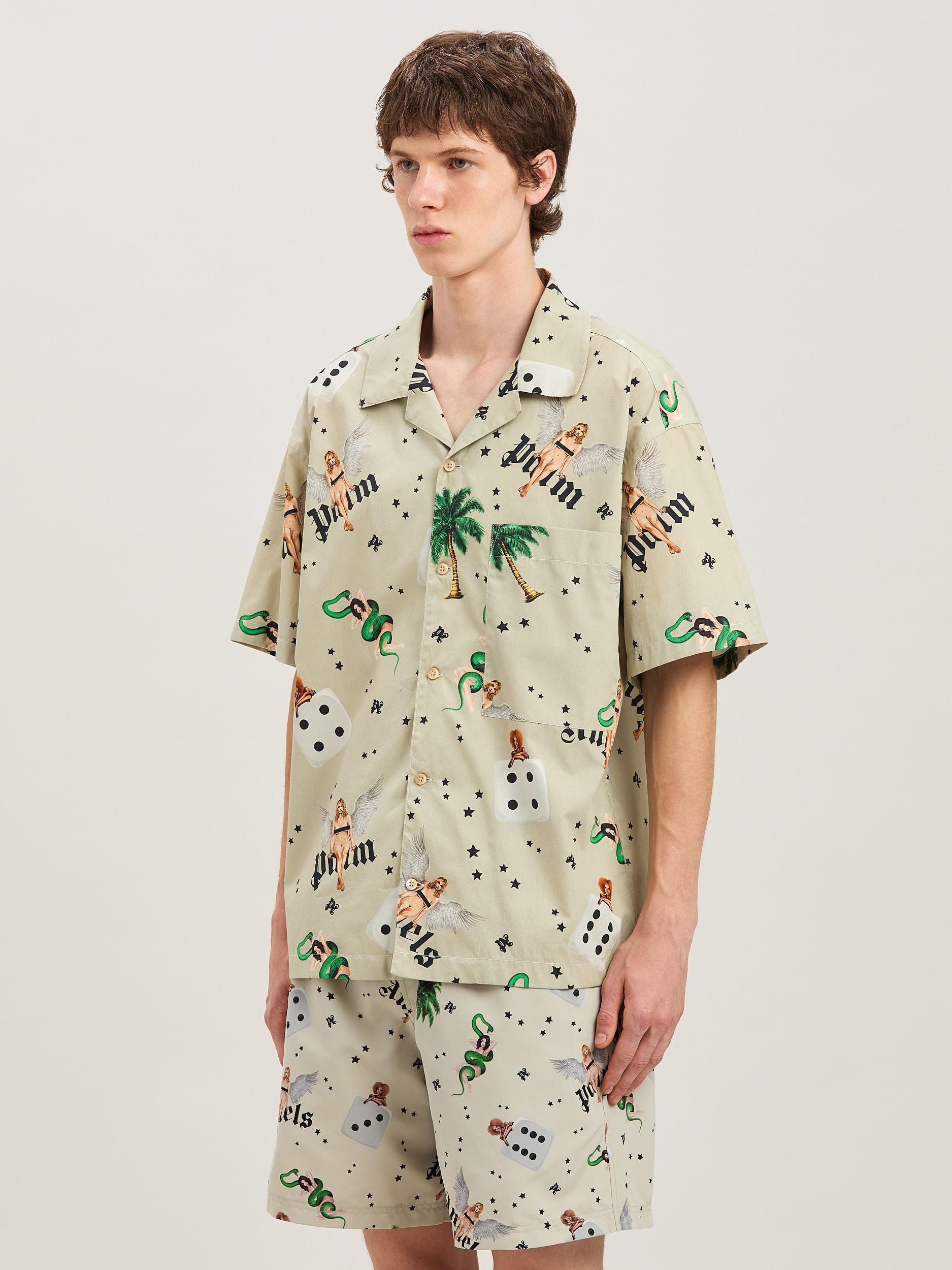 PIN UP BOWLING SHIRT SS IVORY - MULTICOL Product Image