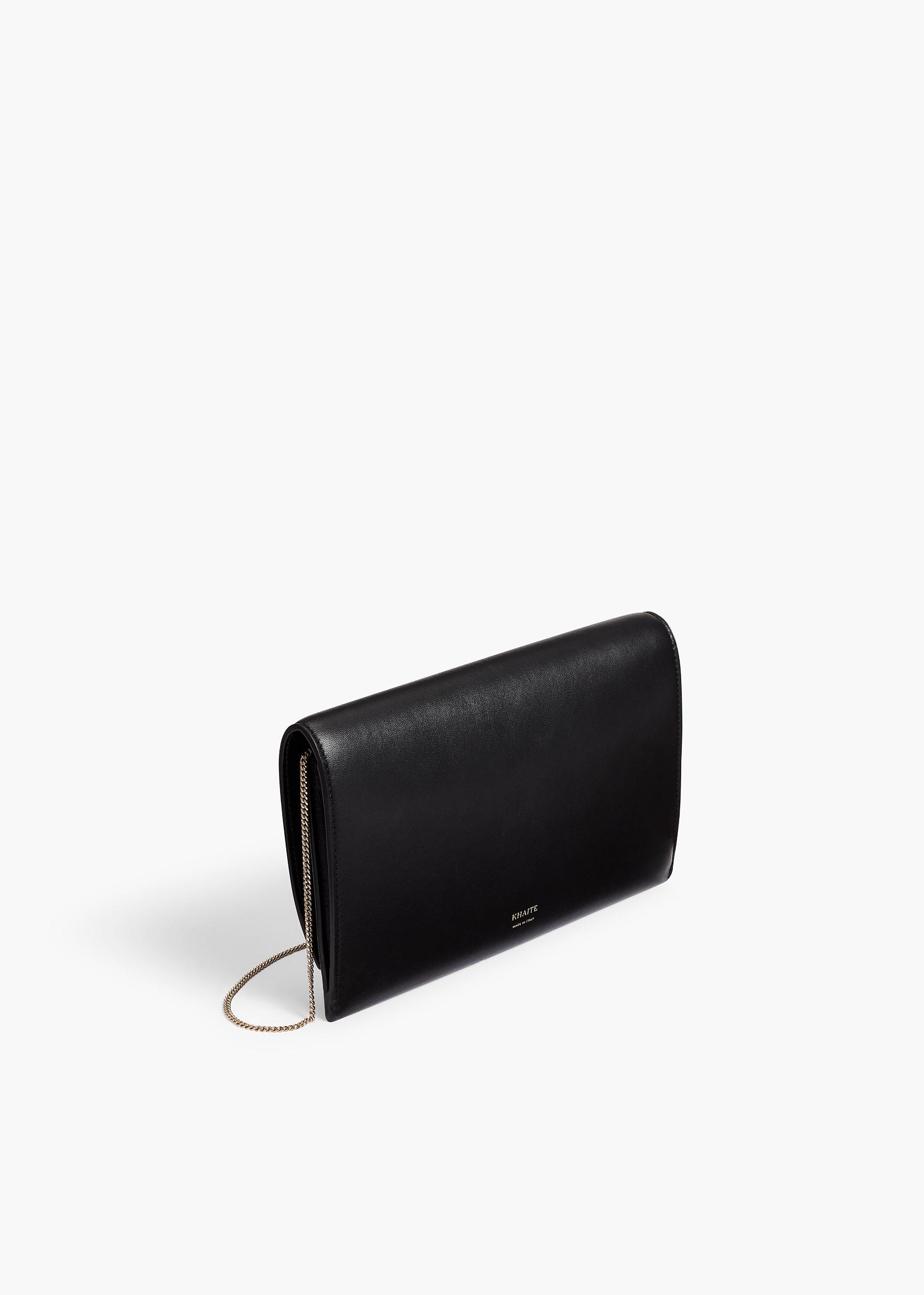 Eve Pochette on Chain in Black Nappa Leather Product Image