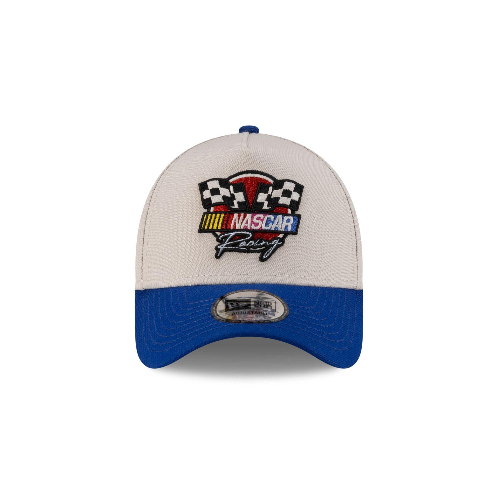 NASCAR Classics Flags White 9FORTY A-Frame Snapback Hat Male Product Image