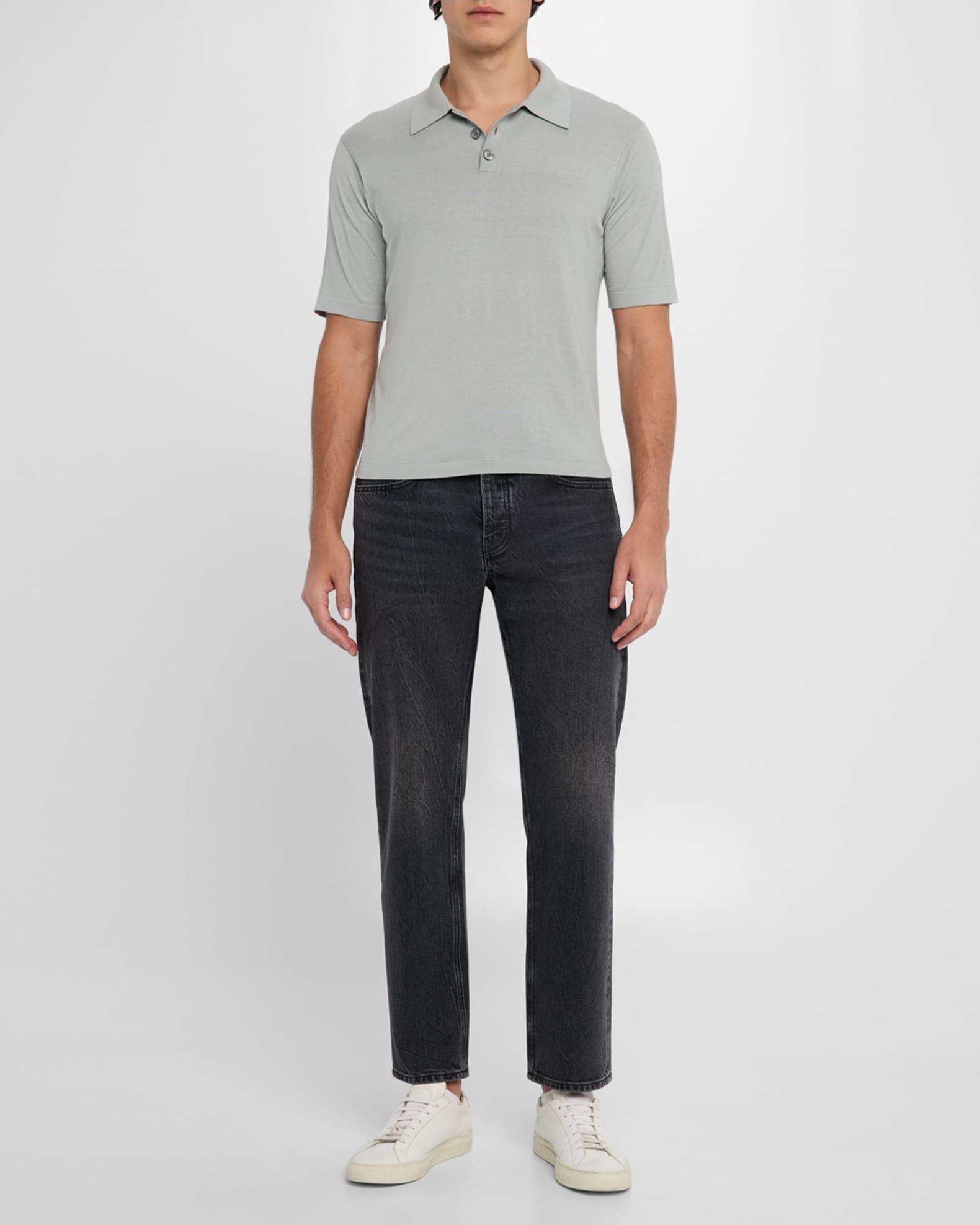 Men's Cotton Silk Polo Sweater Product Image