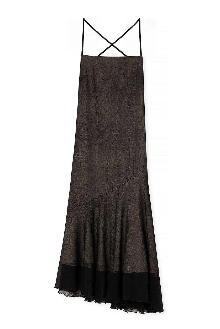 Tie Back Chiffon Midi Dress Product Image