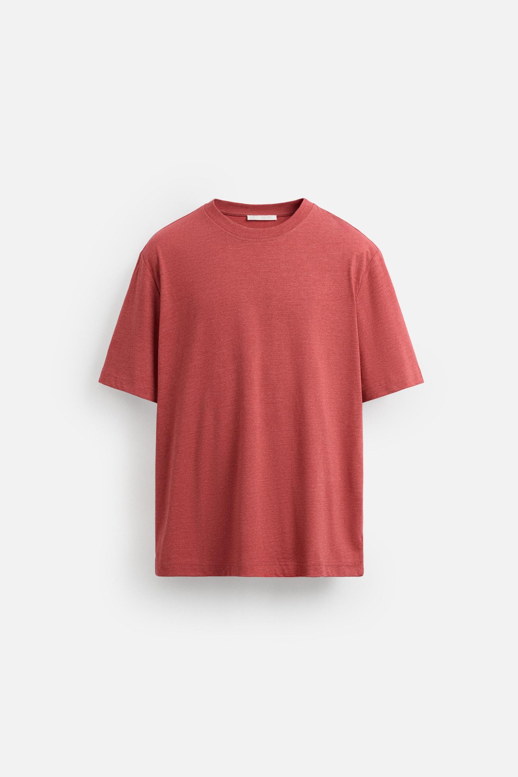 WASHED T-SHIRT WITH SLITS Product Image