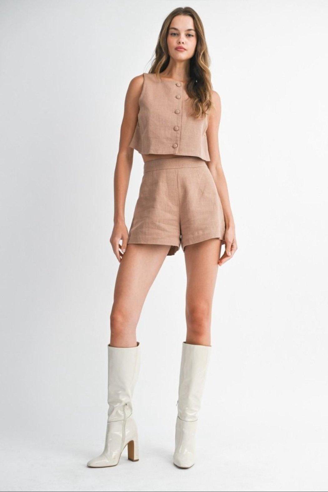 Button-Down Top Set Product Image