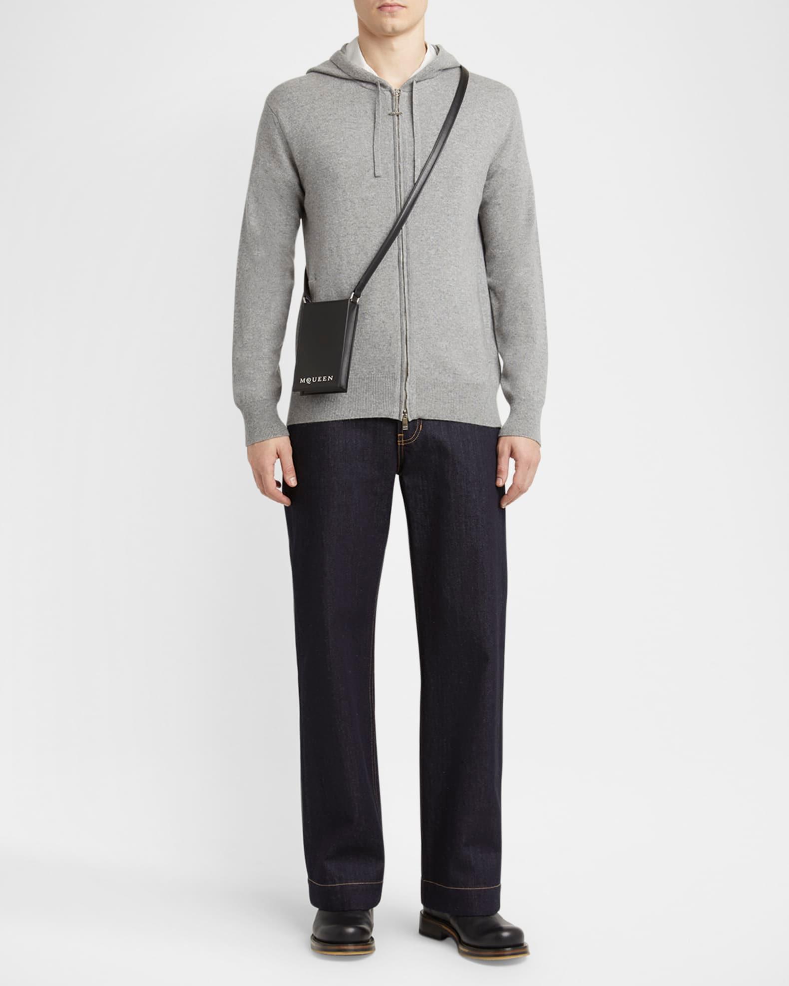 Men's Leather Logo Phone Holder with Strap Product Image