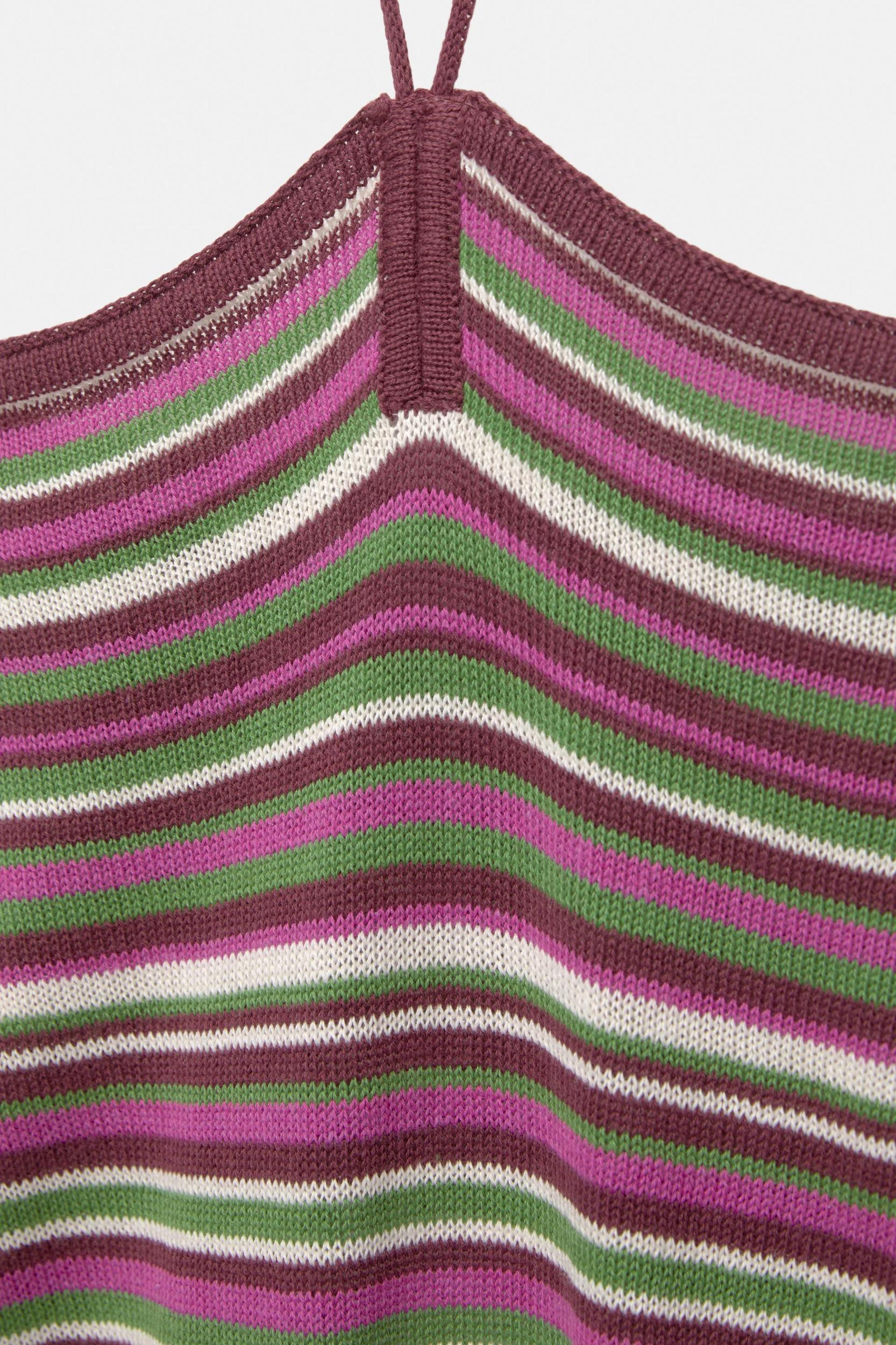 Knit striped top Product Image