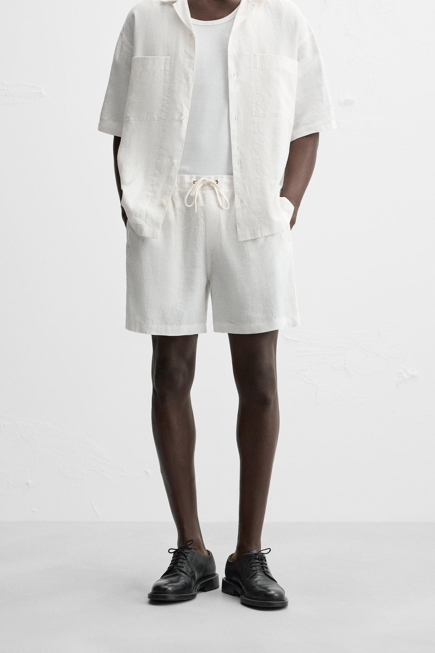 100% LINEN SHORTS Product Image