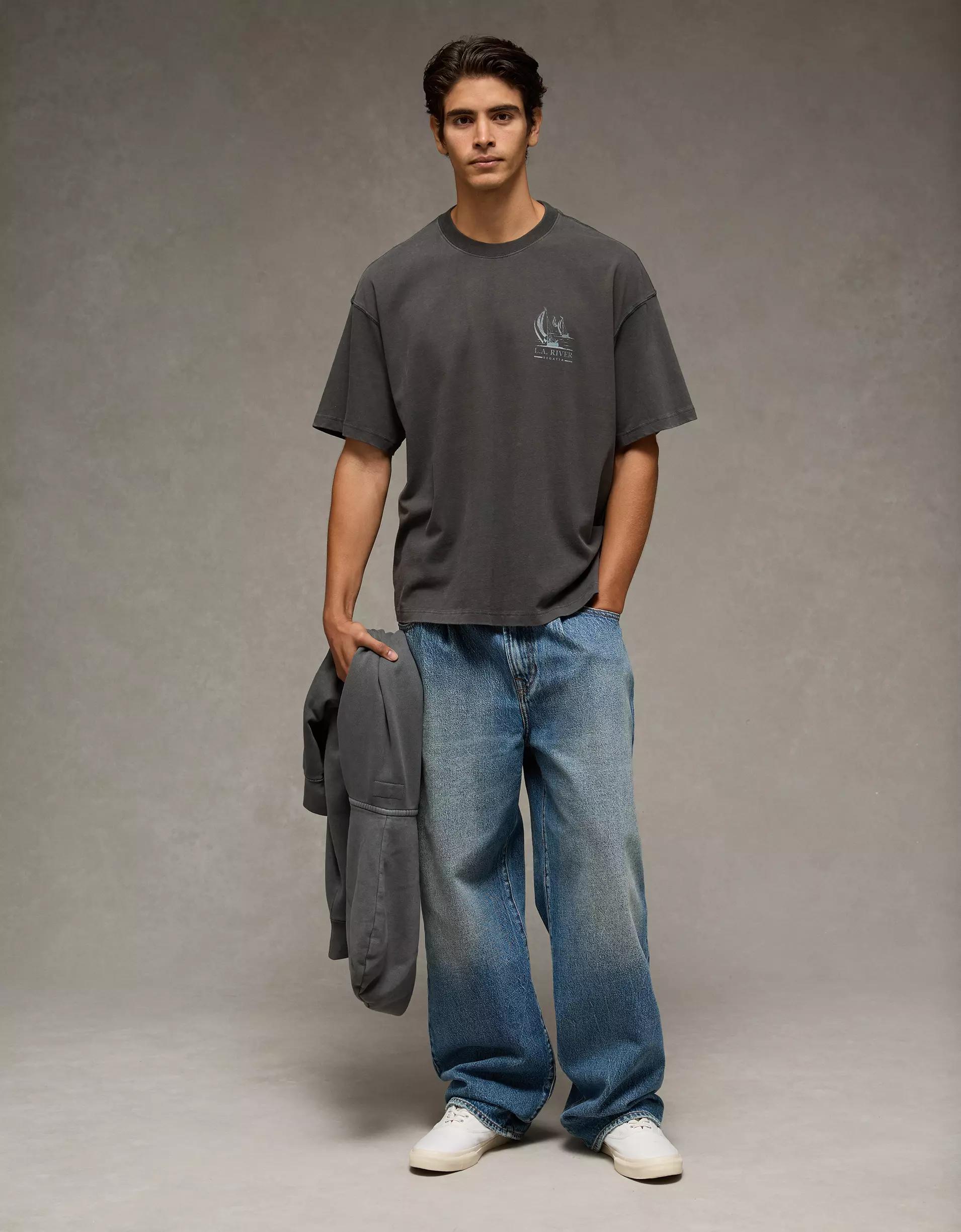 AE Boxy Destination Graphic T-Shirt Product Image