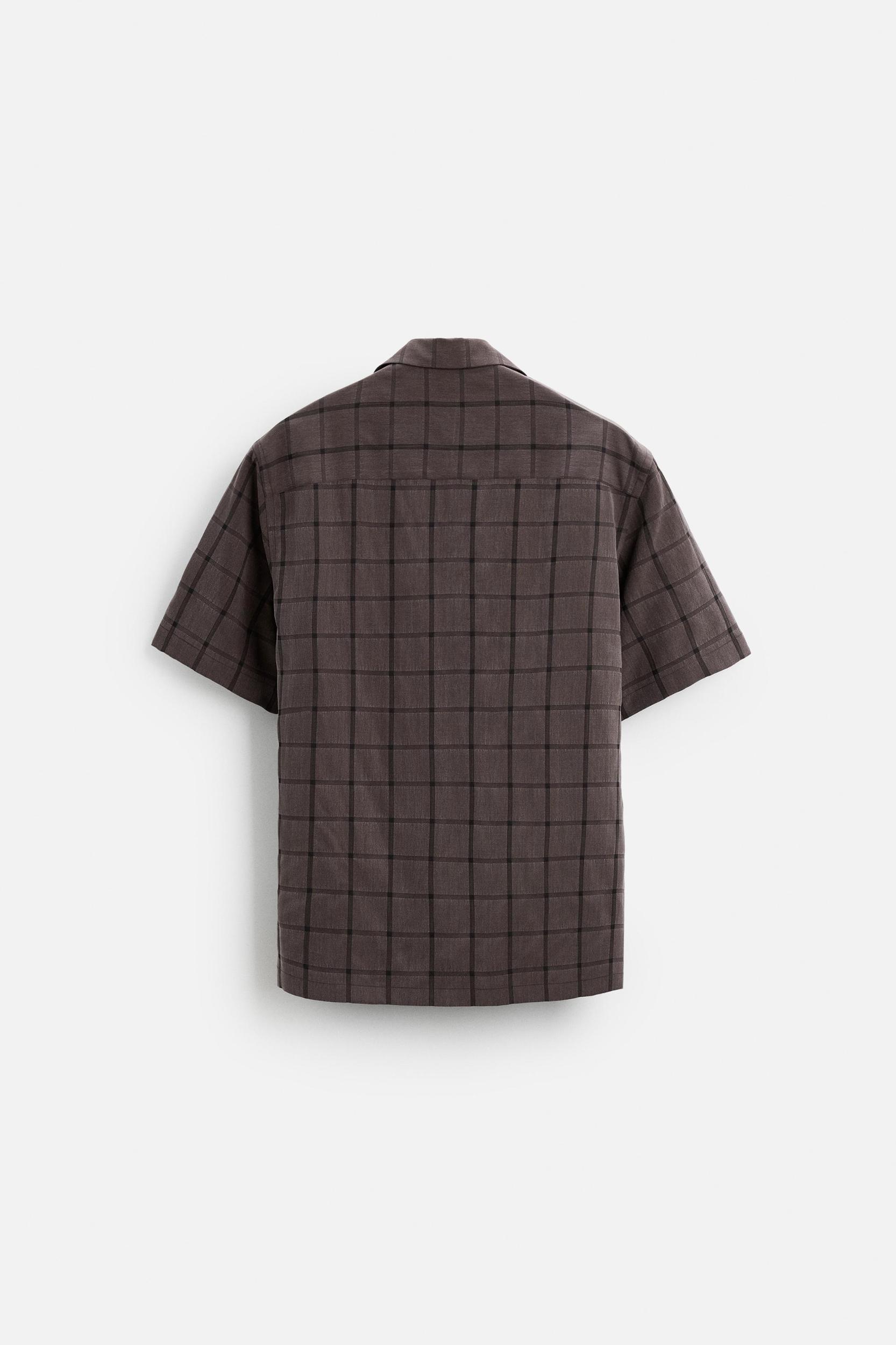 TEXTURED PLAID SHIRT Product Image