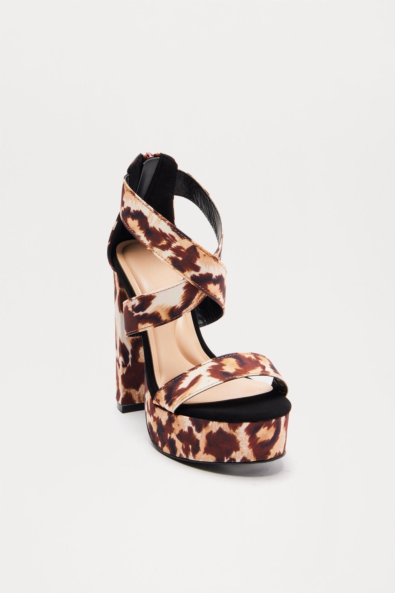 Toni Platform Heels - Leopard Product Image